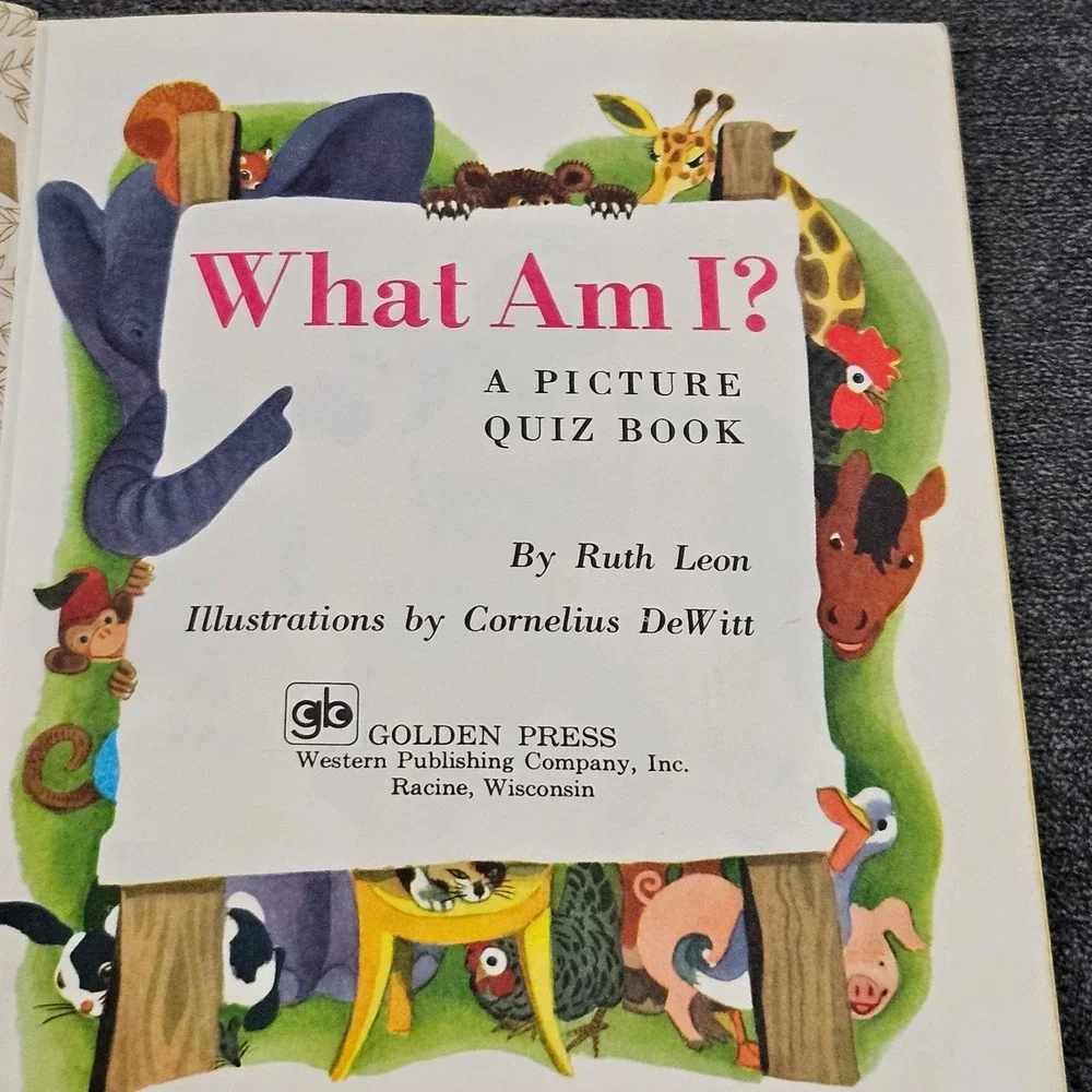 What Am I A Picture Quiz Book Little Golden Book‎ 1975 by Ruth Leon